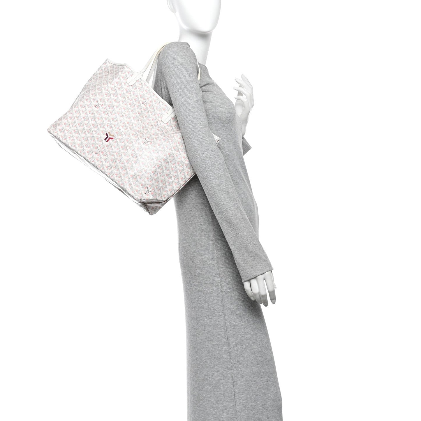 Goyardine Saint Louis Claire Voie PM White Pink