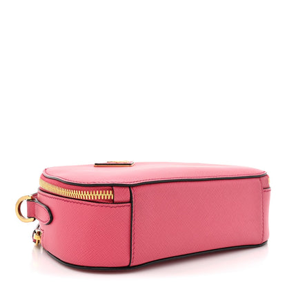 Saffiano Lux Odette Crossbody Magenta
