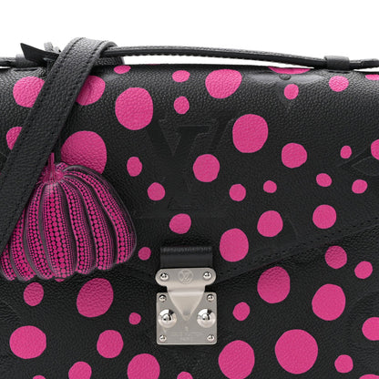 LV x YK Empreinte Monogram Giant Pochette Metis Black Fuchsia