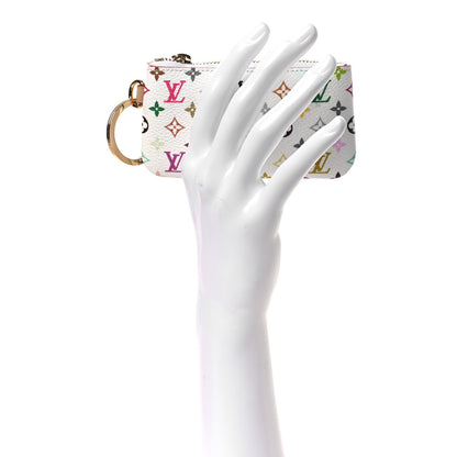 LV X TM Monogram Multicolor Phone Holder White