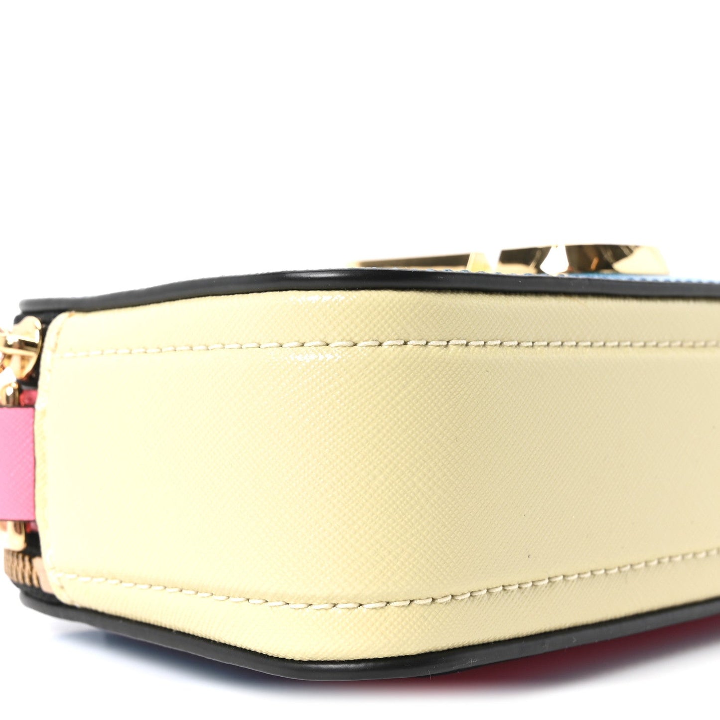 Saffiano Small Snapshot Camera Bag Blue Multicolor