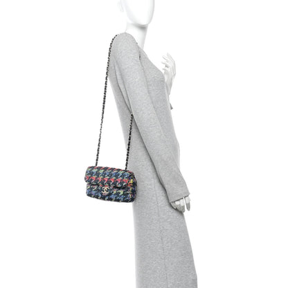 Knit Mini Rectangular Flap Multicolor