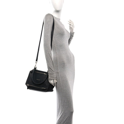 Sugar Goatskin Small Pandora Black