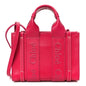 Calfskin Mini Woody Ribbon Tote Fizzy Pink