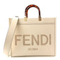 Vitello King Plexiglass Medium Fendi Sunshine Shopper Tote White Ice