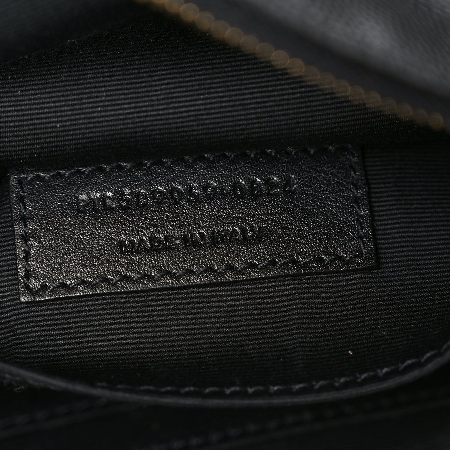 Grain De Poudre Monogram Belt Bag Black