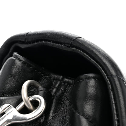 Calfskin Y Quilted Monogram Toy Loulou Crossbody Bag Black
