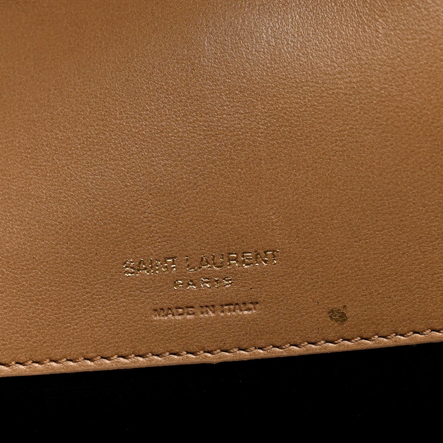Lambskin Chevron Quilted Large LouLou Natural Tan