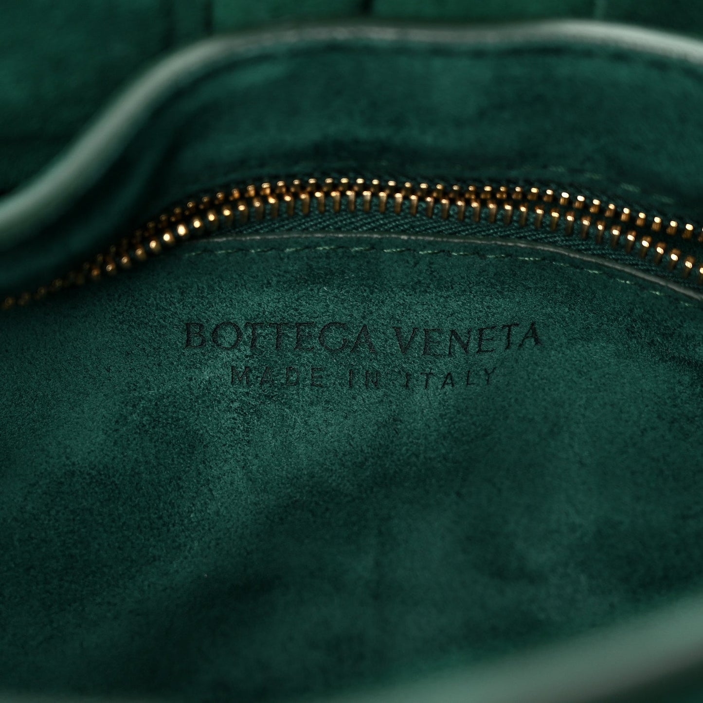 Suede Maxi Intrecciato Padded Chain Cassette Crossbody Bag Emerald Green