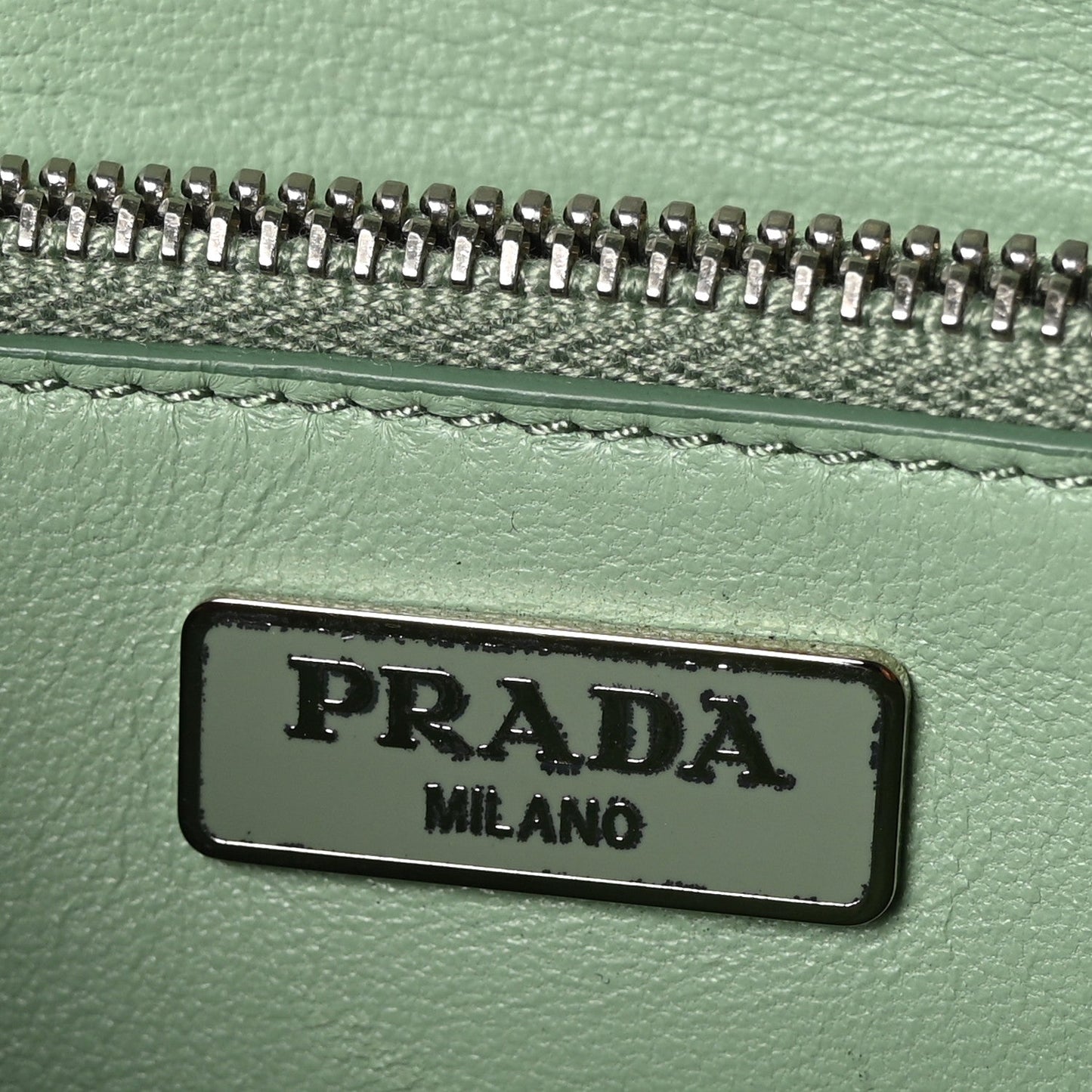 Saffiano Lux Metal Flap Wallet Acquamarina