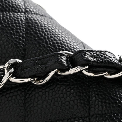 Caviar Quilted Maxi Double Flap Black
