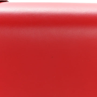 Box Calfskin Small Classic Box Flap Bag Red