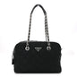Nylon Tessuto Impuntu Quilted Shoulder Bag Black