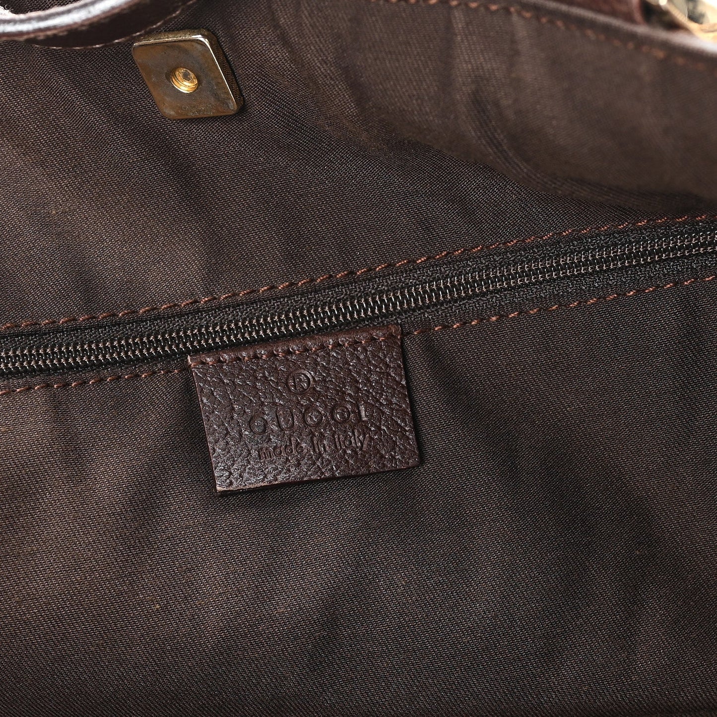 Monogram Large Abbey Tote Dark Brown