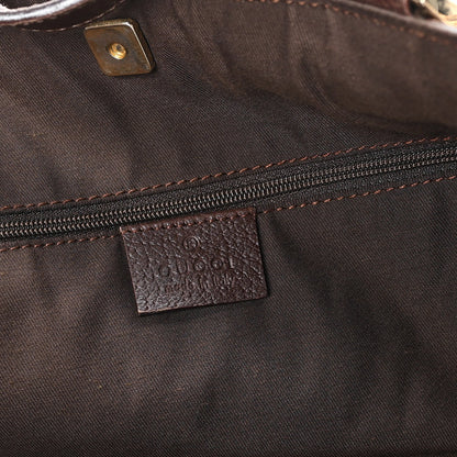 Monogram Large Abbey Tote Dark Brown
