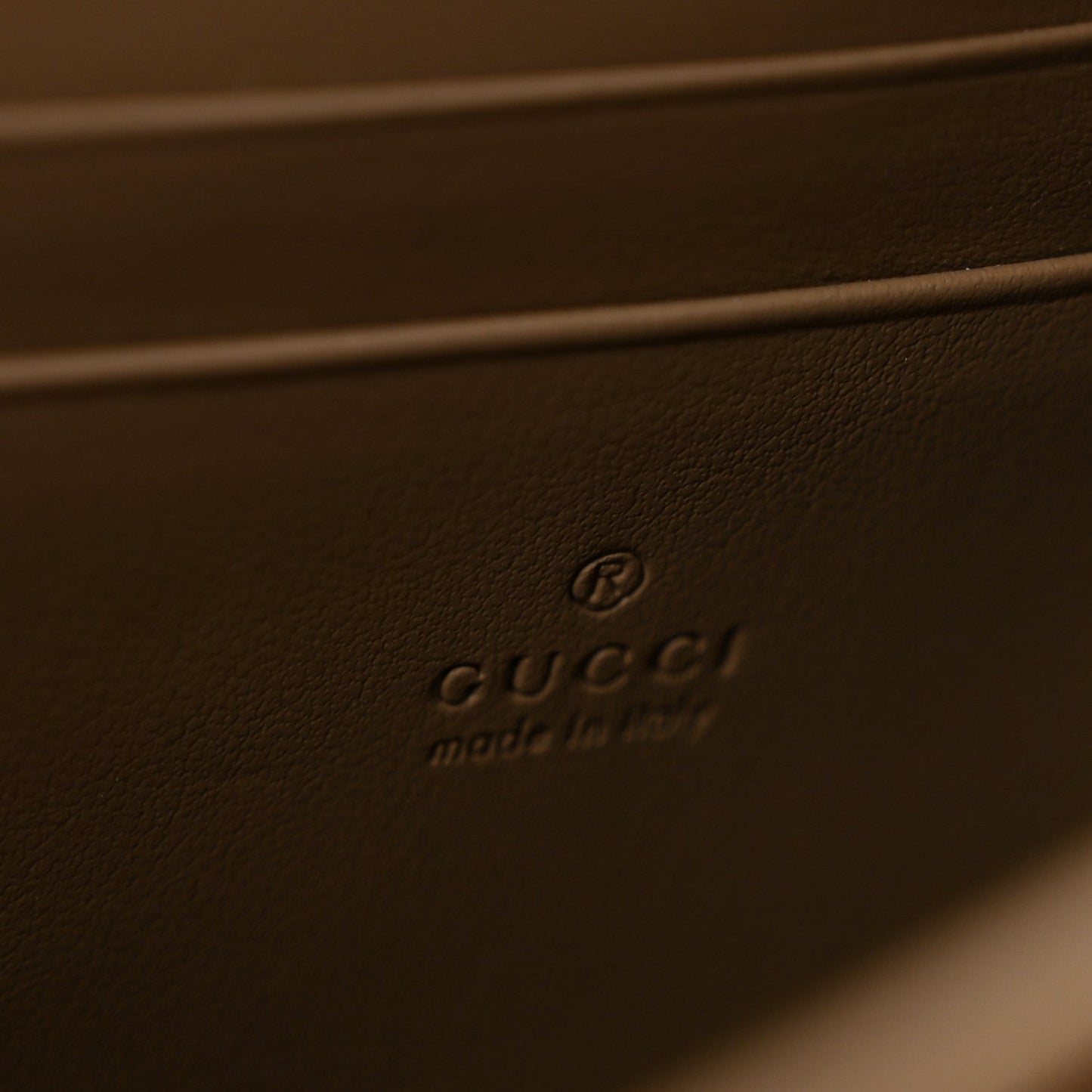 GG Supreme Monogram Mini Dionysus Chain Wallet Beige Taupe