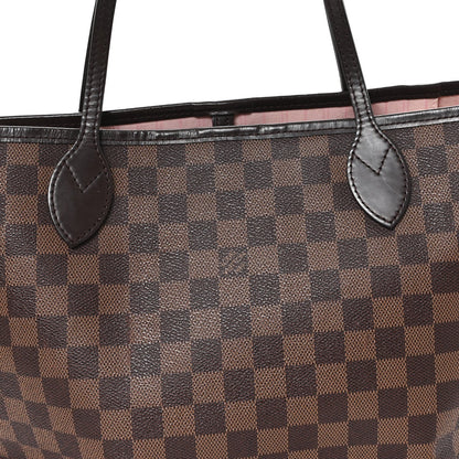 Damier Ebene Neo Neverfull MM Rose Ballerine