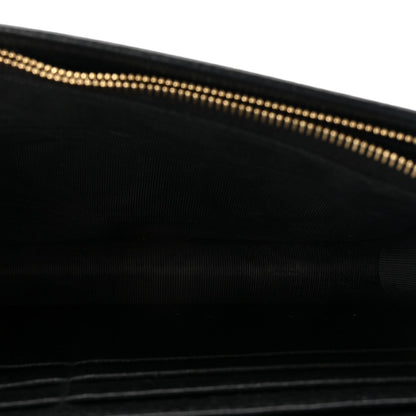 Calfskin Mini GG Marmont Chain Wallet Black