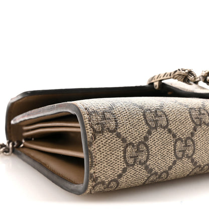 GG Supreme Monogram Mini Dionysus Chain Wallet Beige Taupe