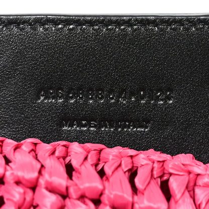 Raffia Rive Gauche Tote Pink