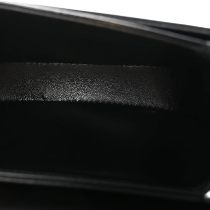 Patent Calfskin Triomphe Mini Besace Clea Black