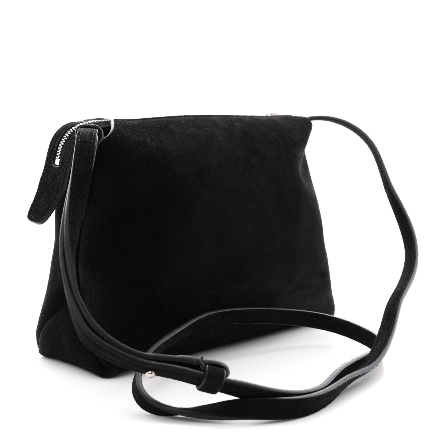 Suede Lina Crossbody Bag Black