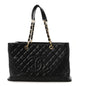 Caviar Quilted XL Grand Shopping Tote GST Black