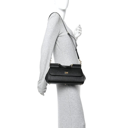 Dauphine Medium Miss Sicily Satchel Black