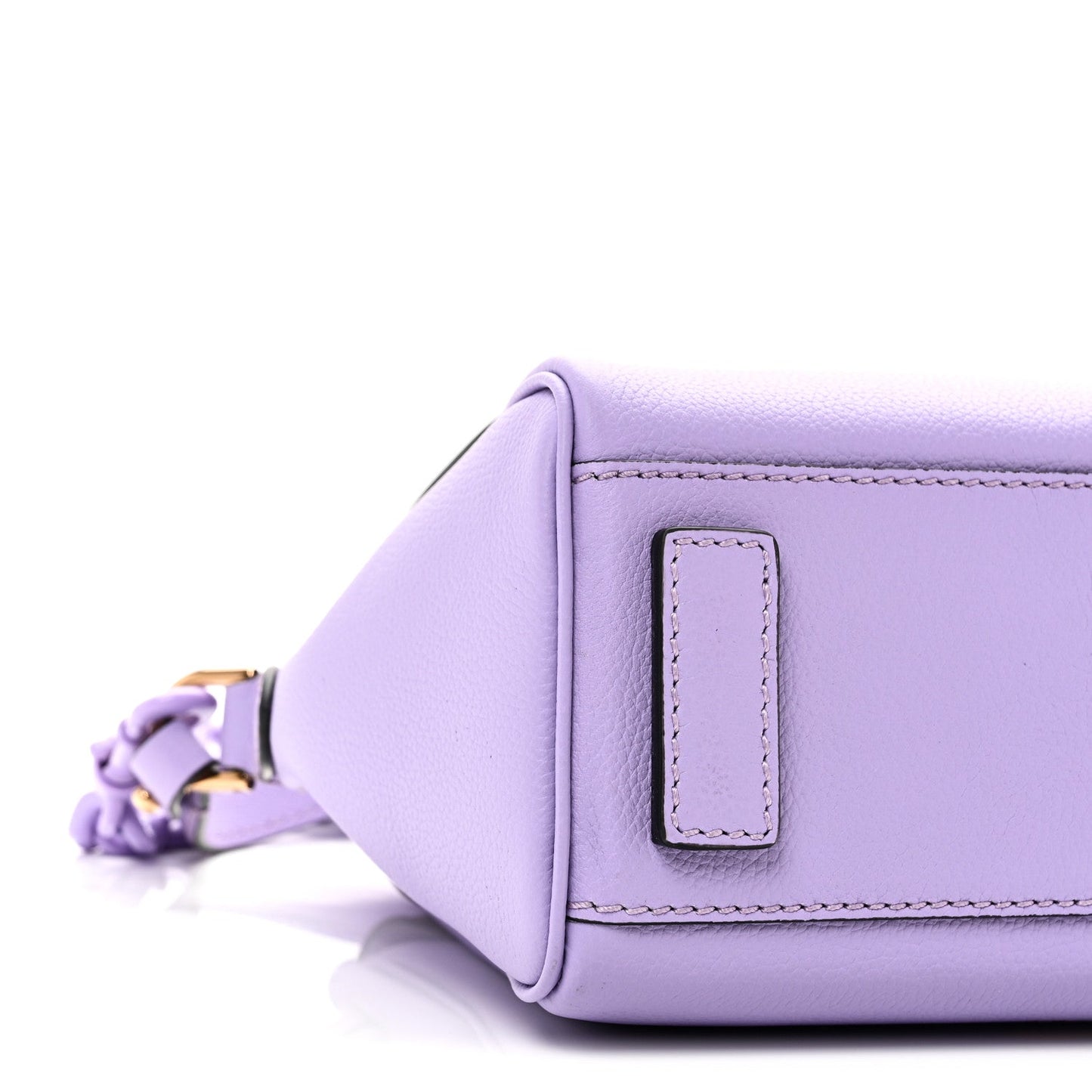 Grained Calfskin Small La Medusa Top Handle Bag Lilac