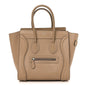 Drummed Calfskin Micro Luggage Dune