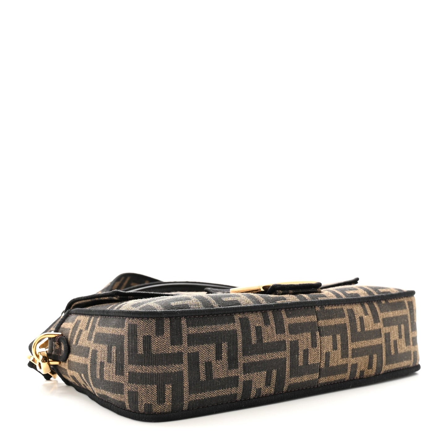 Fabric Jacquard FF 1974 Medium Baguette Tobacco Moro Black