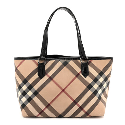 Supernova Check Small Nickie Tote Black