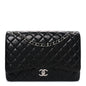 Lambskin Quilted Maxi Double Flap Black