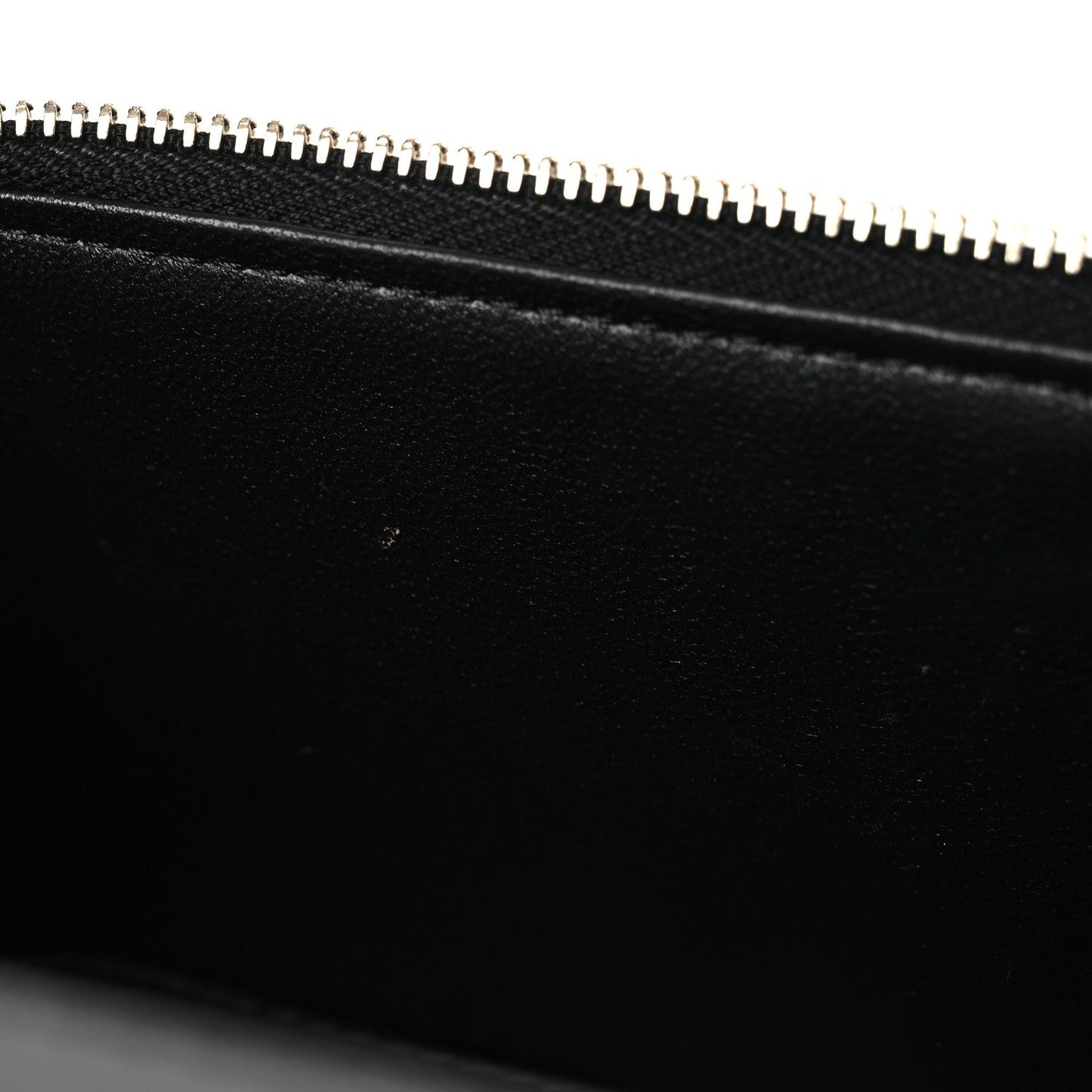 Lambskin Quilted Small Pillow Crush Vanity Case With Chain Black