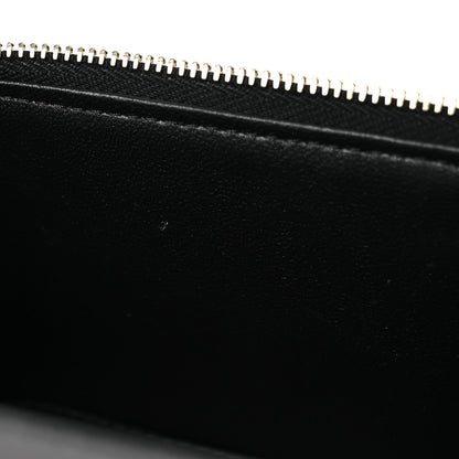 Lambskin Quilted Small Pillow Crush Vanity Case With Chain Black