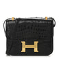Shiny Caiman Crocodile Constance 23 Black