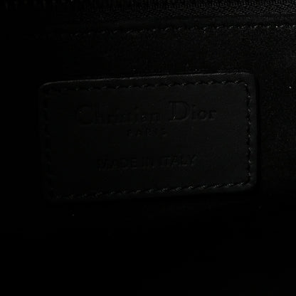 Ultra Matte Calfskin Cannage Medium Lady Dior Black
