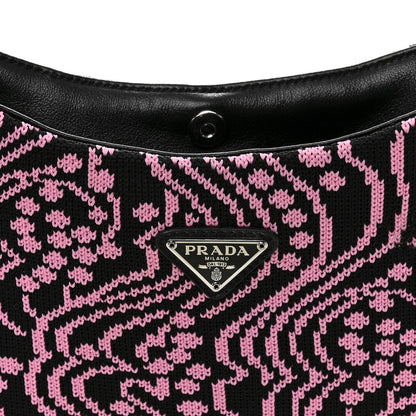 Maglia Jacquard Cleo Shoulder Bag Black Rosa