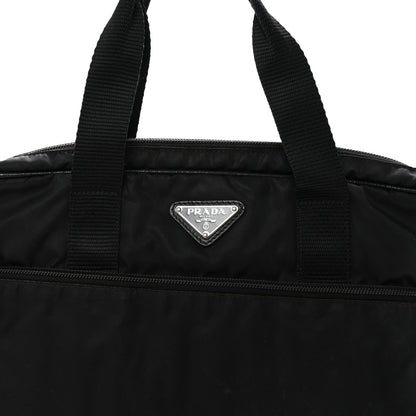 Saffiano Tessuto Nylon Small Briefcase Black