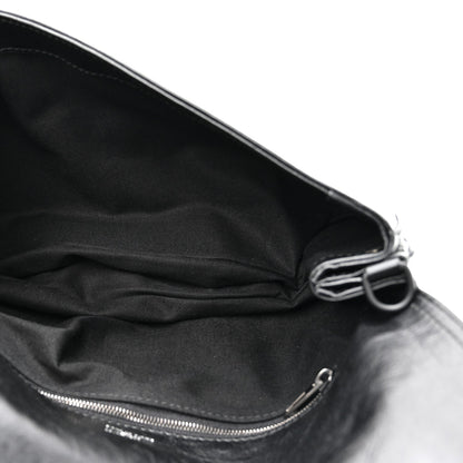Calfskin Medium BB Soft Flap Bag Black
