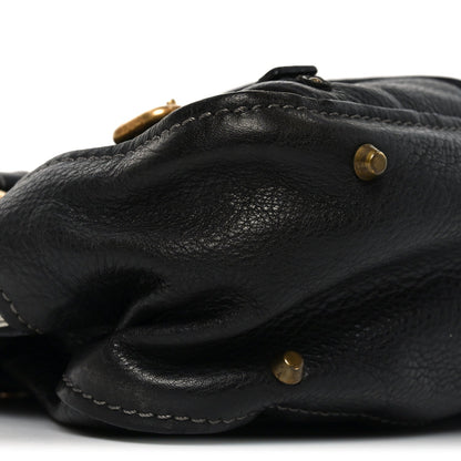 Calfskin Paddington Small Shoulder Bag Black