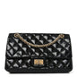 Patent Quilted Accordion Reissue 2.55 Flap Black