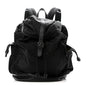 Nylon Grained Calfskin Watson Diaper Bag Black