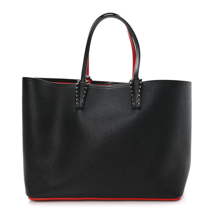 Calfskin Spikes East West Cabata Tote Black