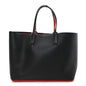 Calfskin Spikes East West Cabata Tote Black