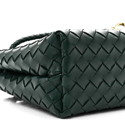 Nappa Intrecciato Small Andiamo Shoulder Bag Emerald Green