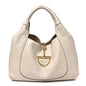 Grained Calfskin Softbit Maxi Shoulder Bag Taupe