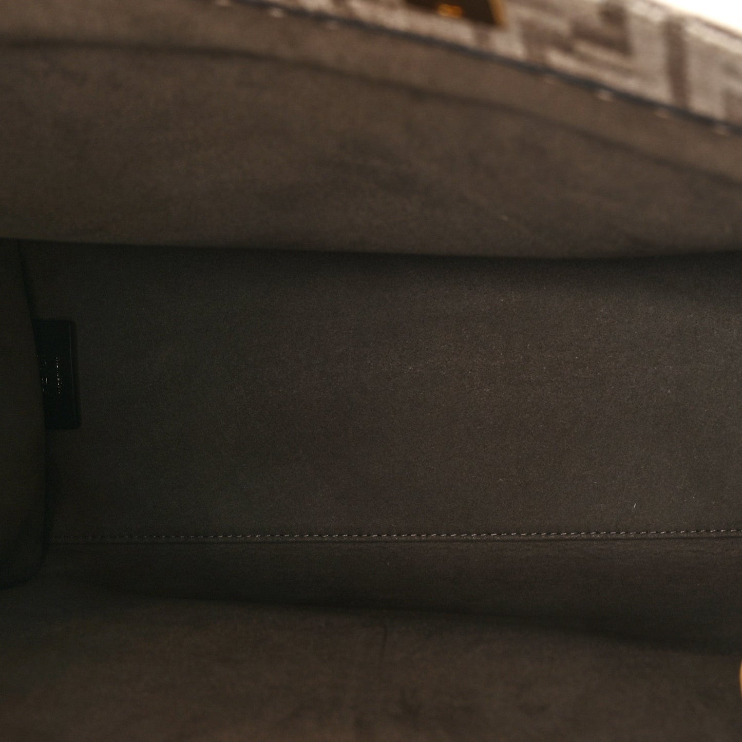 Chenille Vitello Cher FF Medium Fendi Sunshine Shopper Tote Tortora