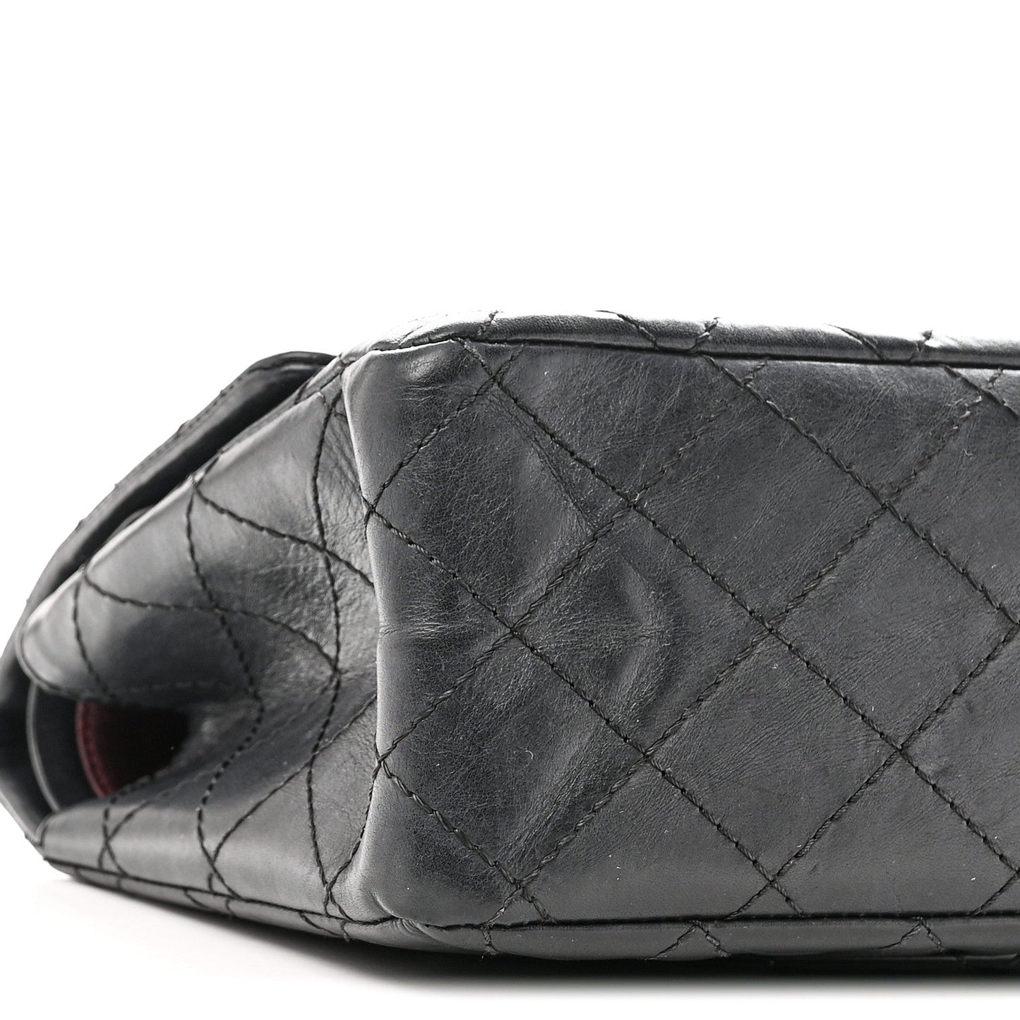 Aged Calfskin Quilted 2.55 Reissue 226 Flap Black