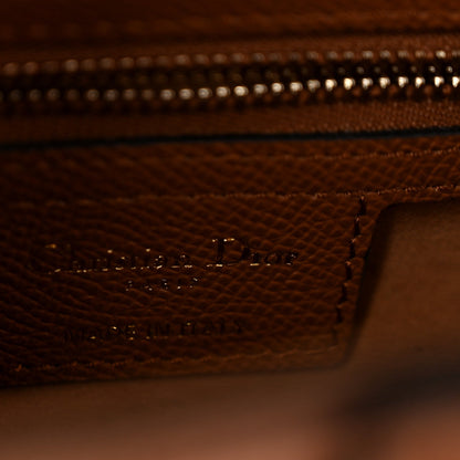 Grained Calfskin Saddle Bag With Strap Camello